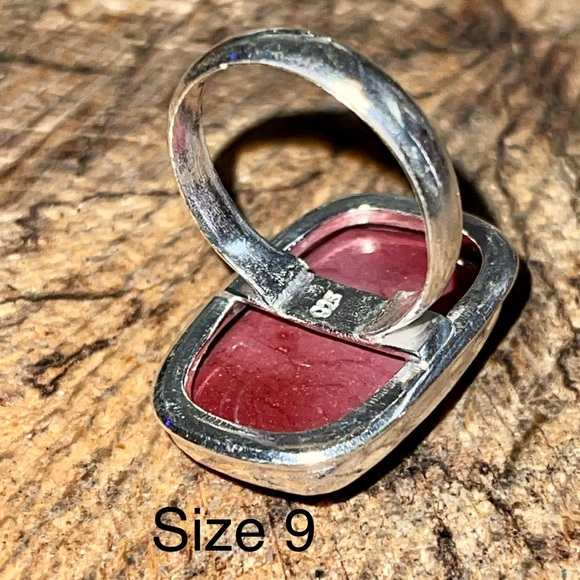 Burgundy Mookaite Ring Size 9 - Picture 10 of 11